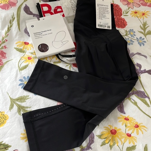 NWOT Lululemon Swift Speed HR CROP 21” w/Face Mask - Picture 5 of 13
